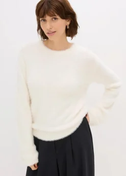 Pullover in Plüsch-Optik