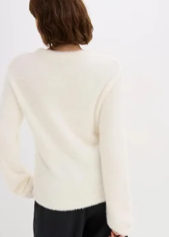 Pullover in Plüsch-Optik