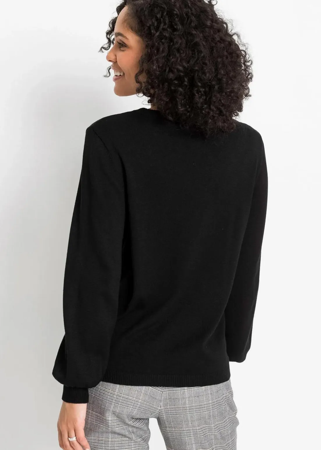 Pullover mit Ballon-Ärmel