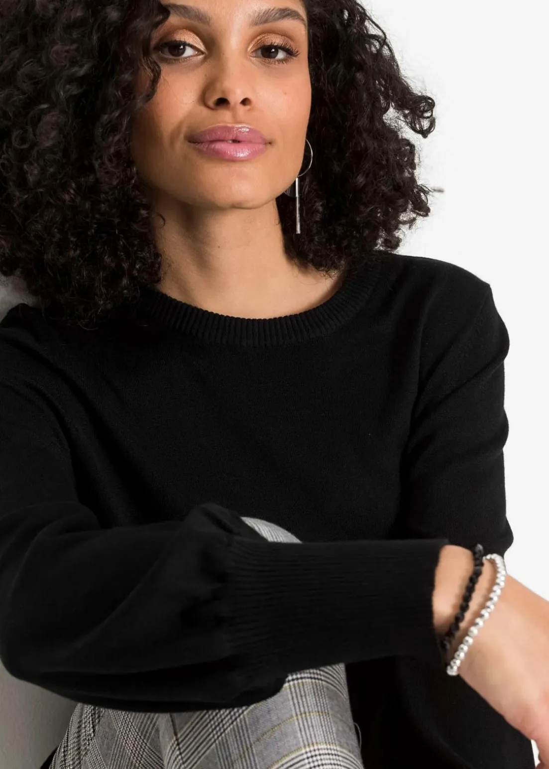 Pullover mit Ballon-Ärmel