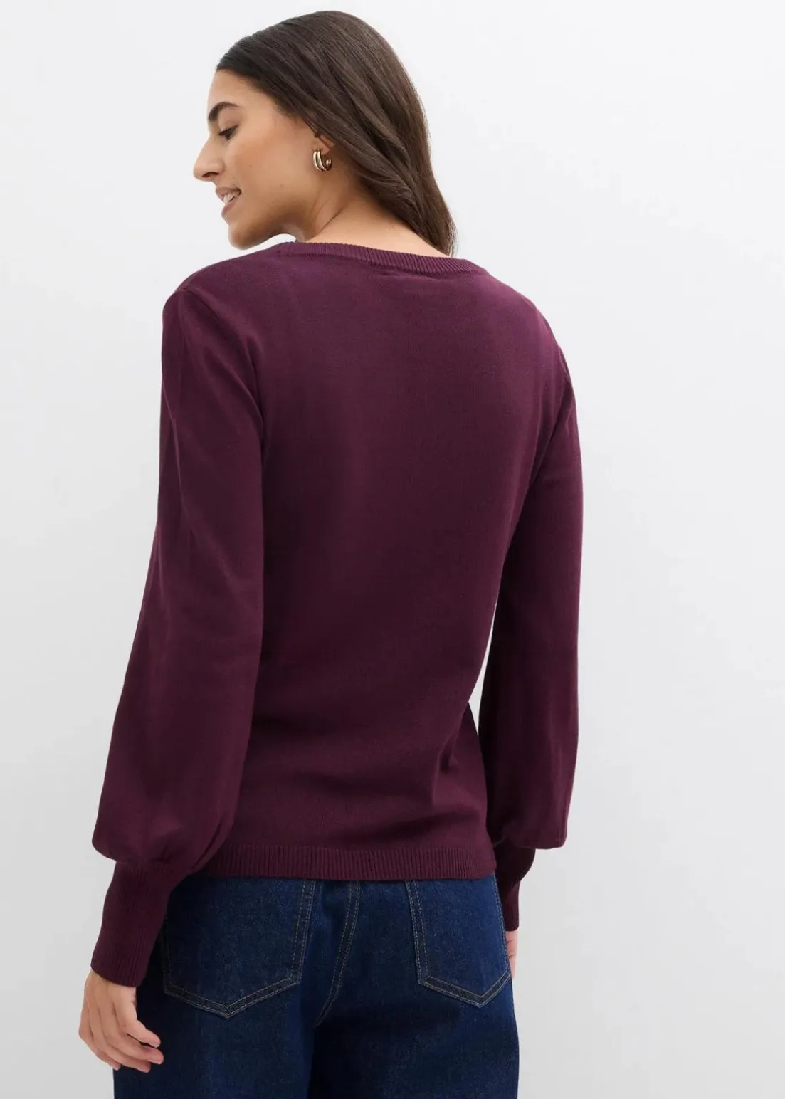 Pullover mit Ballon-Ärmel
