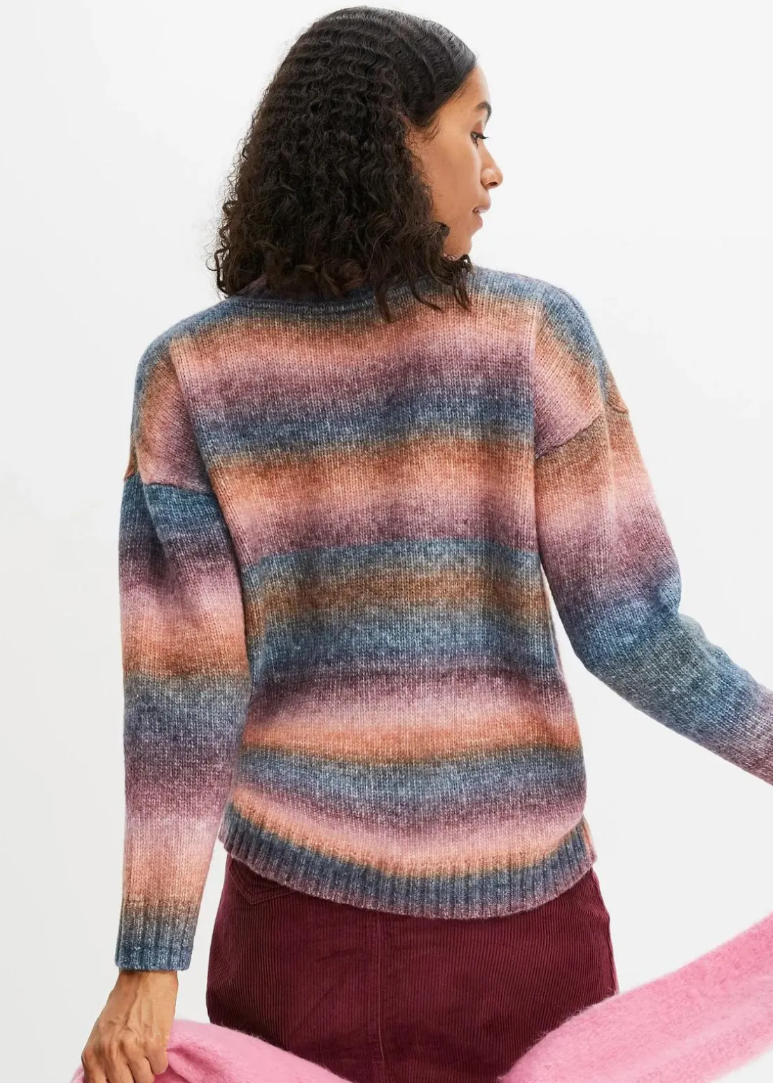 Pullover mit Farbverlauf und Wollanteil