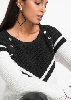 Pullover mit Knöpfen