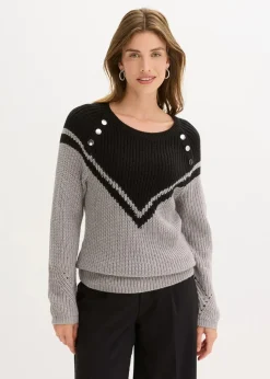 Pullover mit Knöpfen
