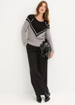 Pullover mit Knöpfen