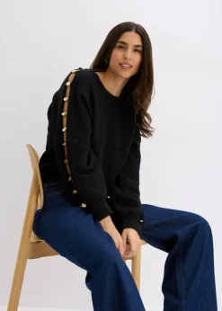 Pullover mit Metall-Perlen