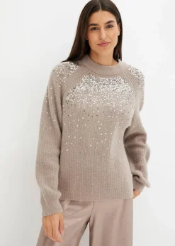 Pullover mit Pailletten