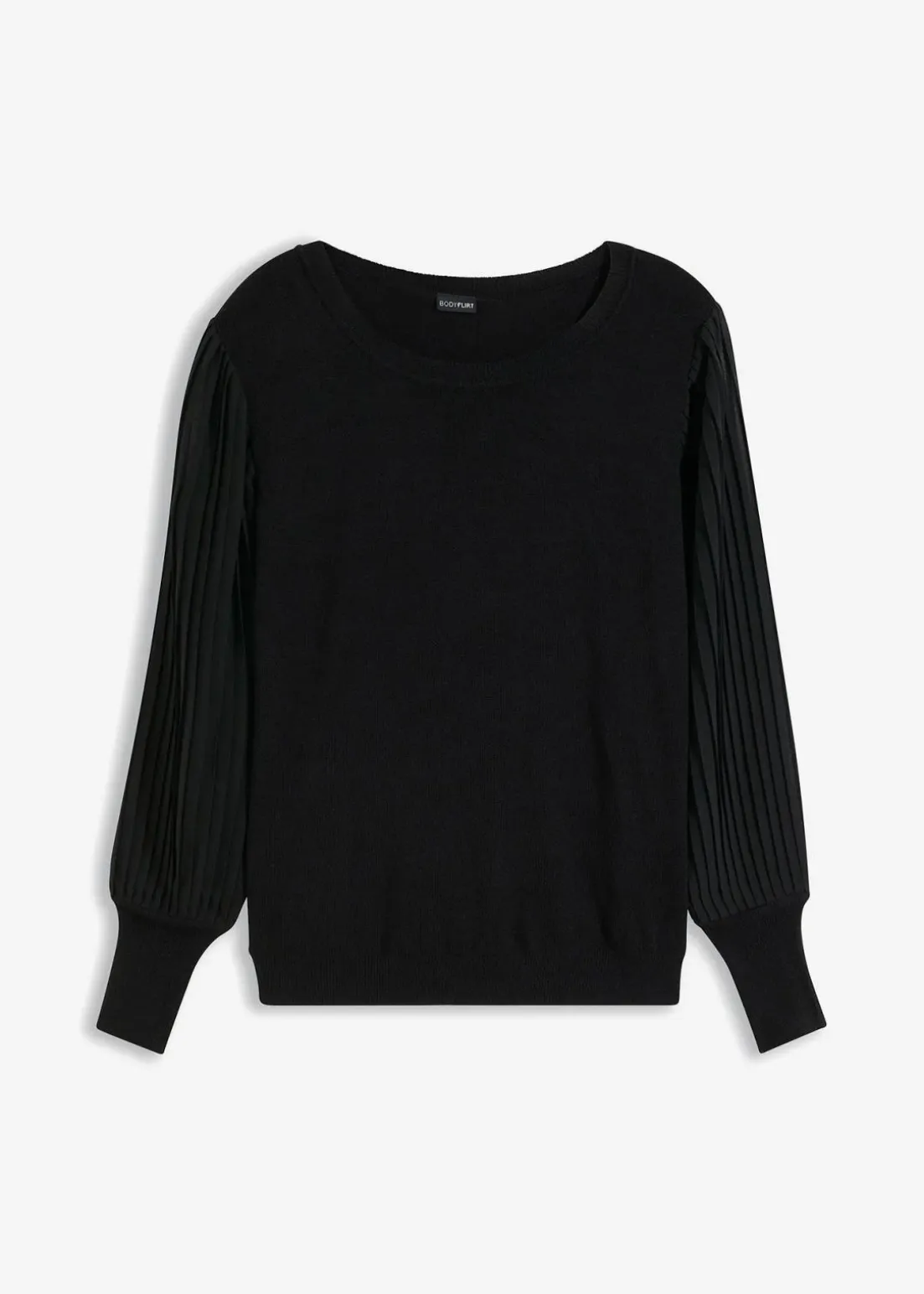 Pullover mit plissierten Ärmeln