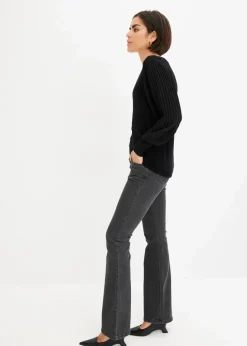 Pullover mit plissierten Ärmeln