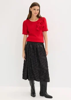 Pullover mit Schleifen-Applikation