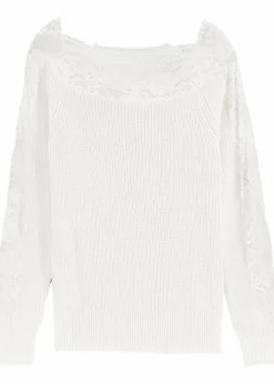 Pullover mit Spitze