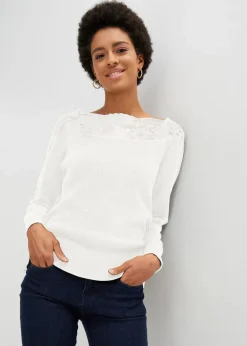 Pullover mit Spitze