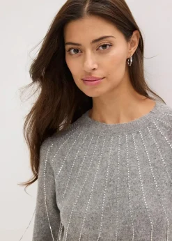 Pullover mit Strass-Applikation