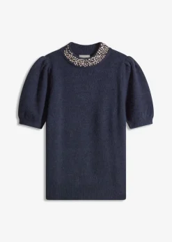 Pullover mit Strass-Applikation