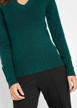 Pullover mit V-Ausschnitt