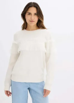 Pullover mit Volants