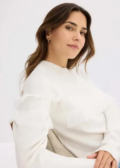 Pullover mit Volants