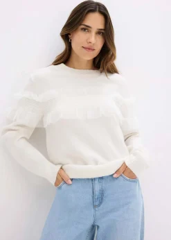Pullover mit Volants