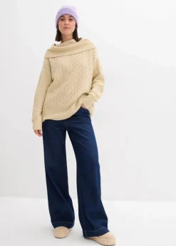 Pullover mit Zopfmuster