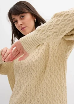 Pullover mit Zopfmuster