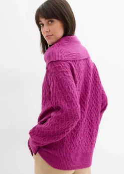 Pullover mit Zopfmuster