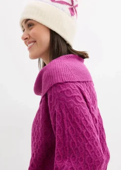 Pullover mit Zopfmuster