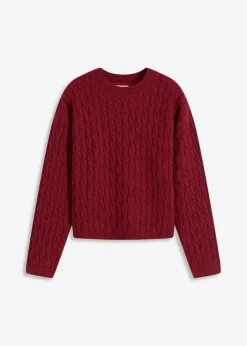 Pullover mit Zopfmuster