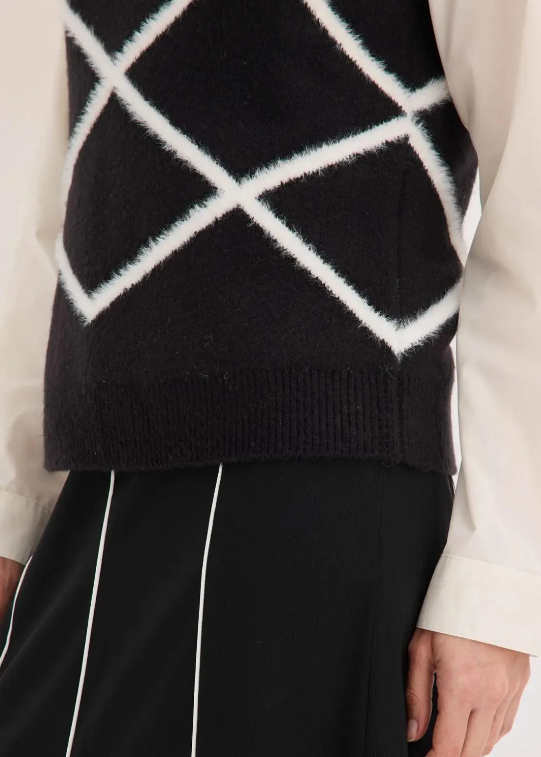 Pullunder mit Federgarn