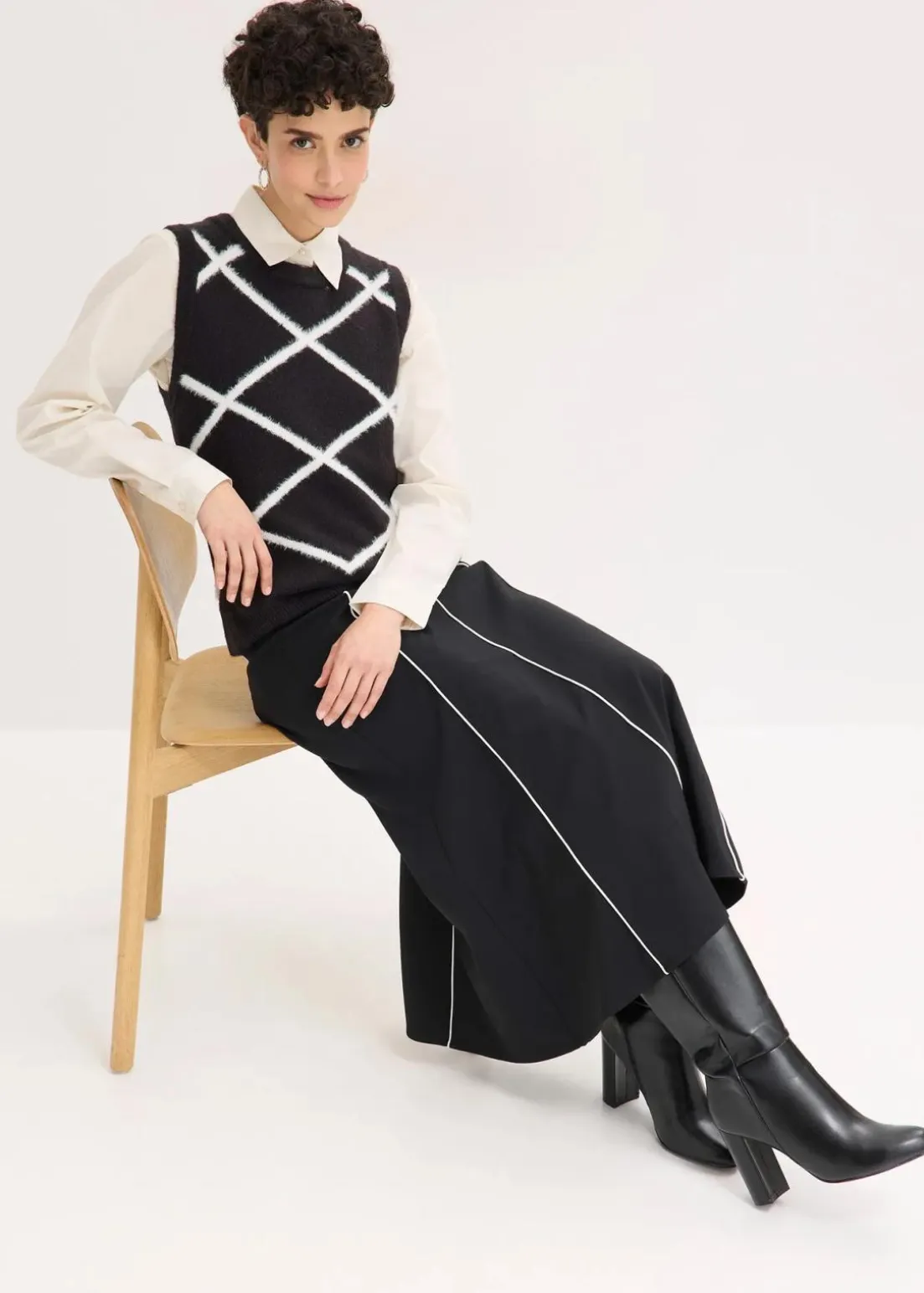 Pullunder mit Federgarn