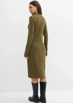 Punto Di Roma Kleid mit Stehkragen