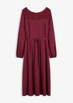 Punto Kleid mit Spitze