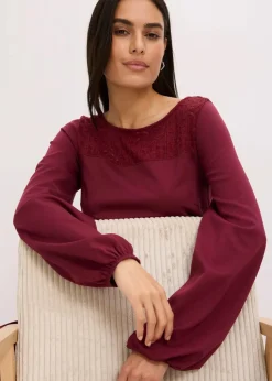 Punto Kleid mit Spitze