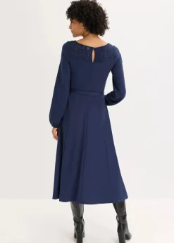 Punto Kleid mit Spitze