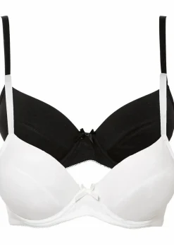 Push-up-BH mit Bügel mit Bio-Baumwolle (2er Pack)