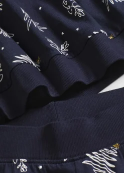 Pyjama aus reiner Baumwolle mit Glitzerdruck