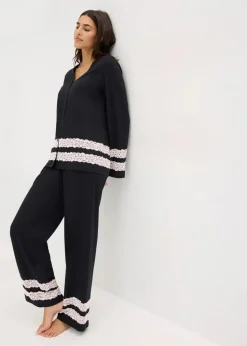 Pyjama aus softem Viskose-Mix