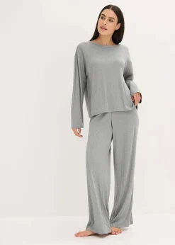 Pyjama aus weichem Pointelle-Jersey