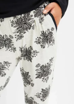 Pyjama mit dezenter Spitze