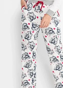 Pyjama mit Flanellapplikation