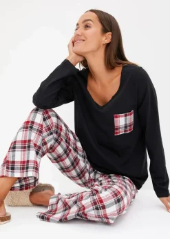 Pyjama mit Flanellhose