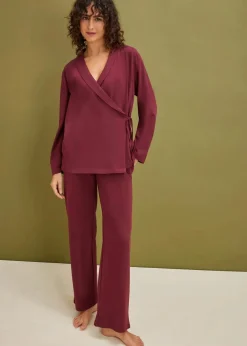 Pyjama mit Schalkragen