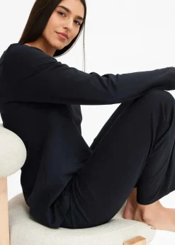 Pyjama mit zarter Spitze