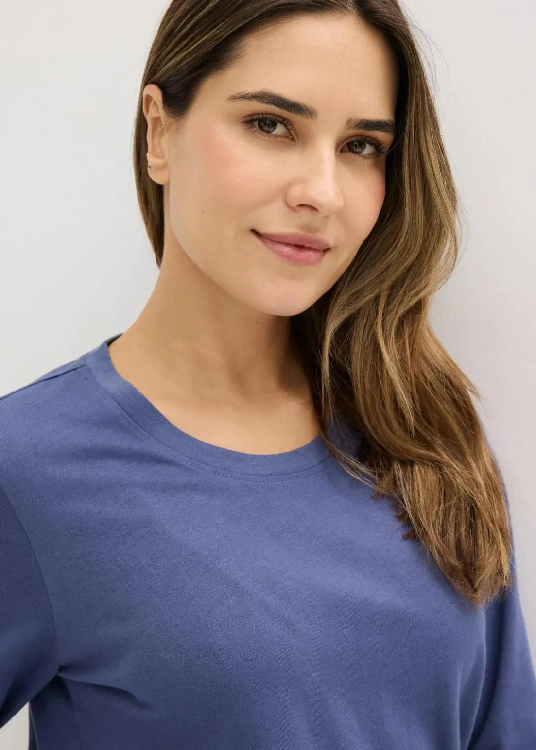 Pyjama (3-tlg.Set) aus reiner Baumwolle