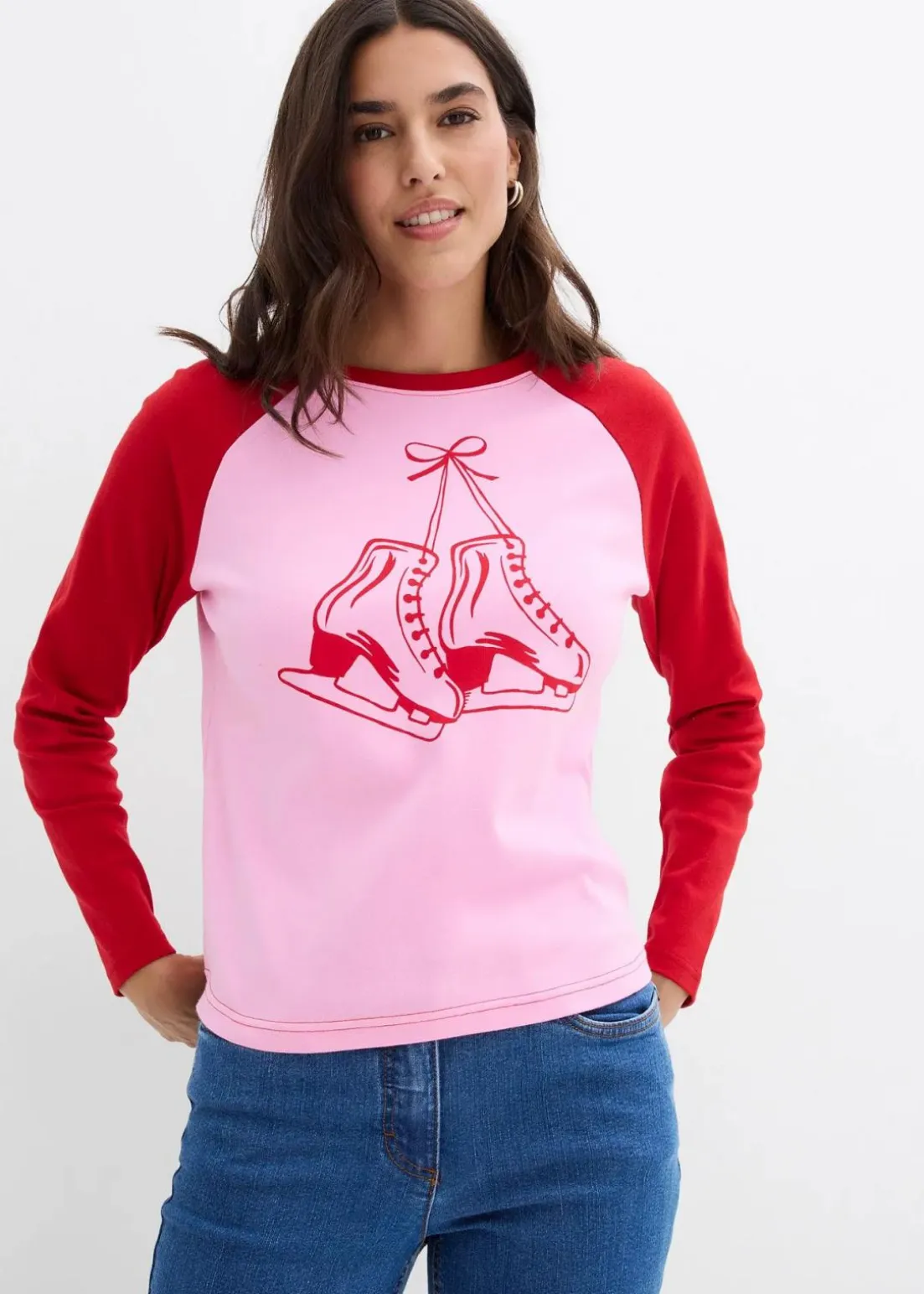 Raglanshirt aus reiner Bio-Baumwolle