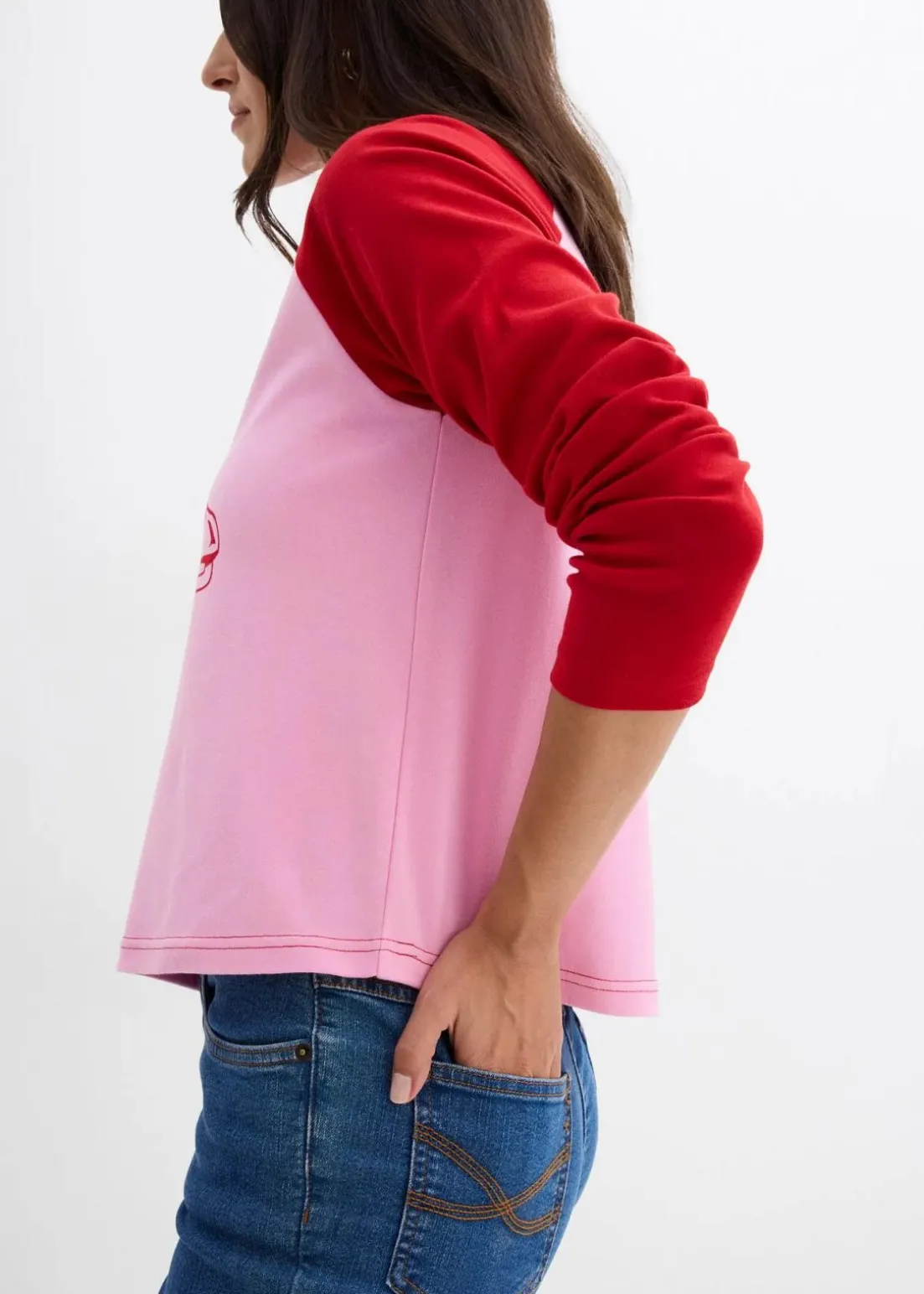 Raglanshirt aus reiner Bio-Baumwolle