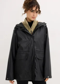 Regenjacke mit Teddyfutter