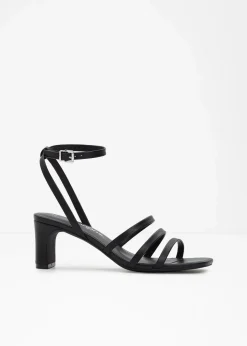 Riemchensandaletten mit schmalem Absatz