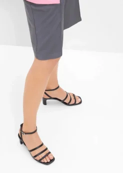 Riemchensandaletten mit schmalem Absatz