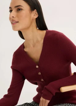 Rippenpullover mit Viskose