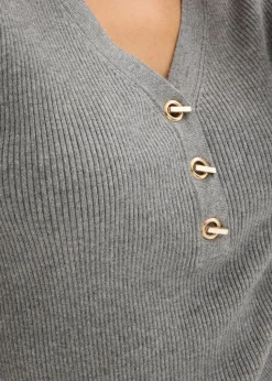 Rippenpullover mit Viskose